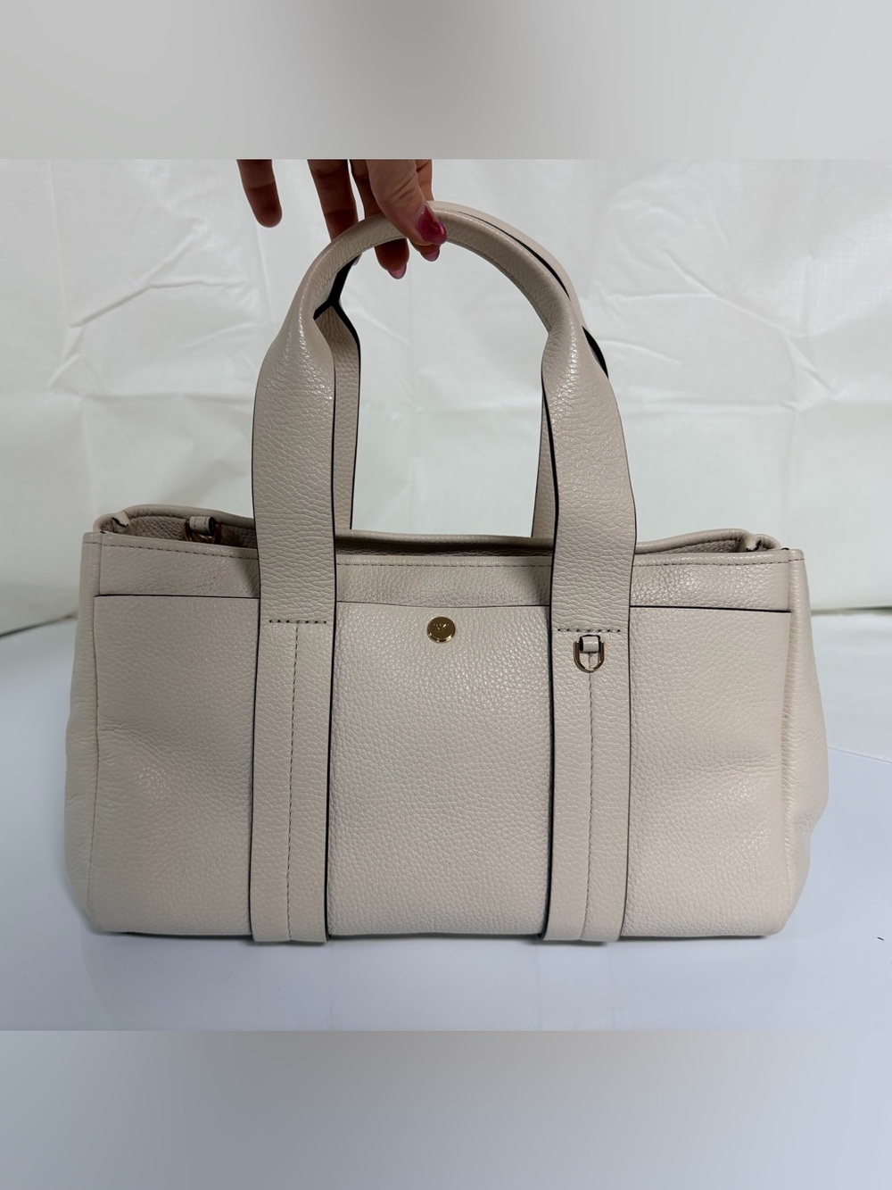 Michael Kors Romee Satchel in Light Cream
